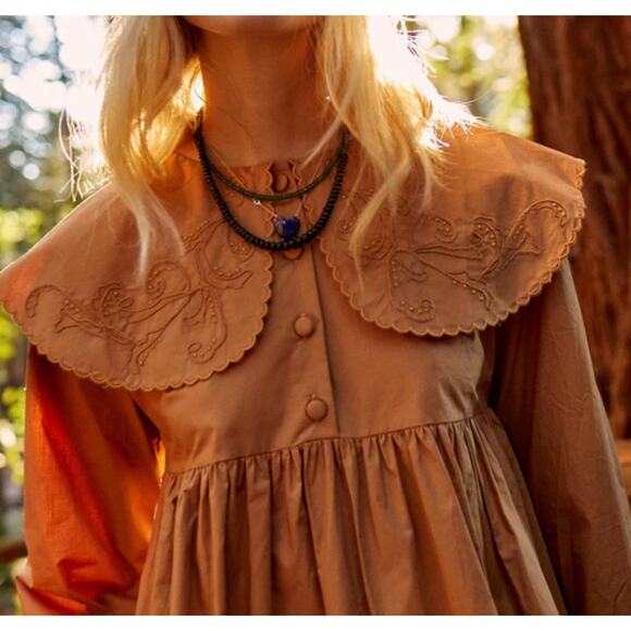 Hunter Bell Georgia Mini Dress In Copper Size M - Picture 1 of 7